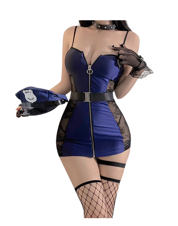 Arrest you！Police Officer Domina Style Lingerie