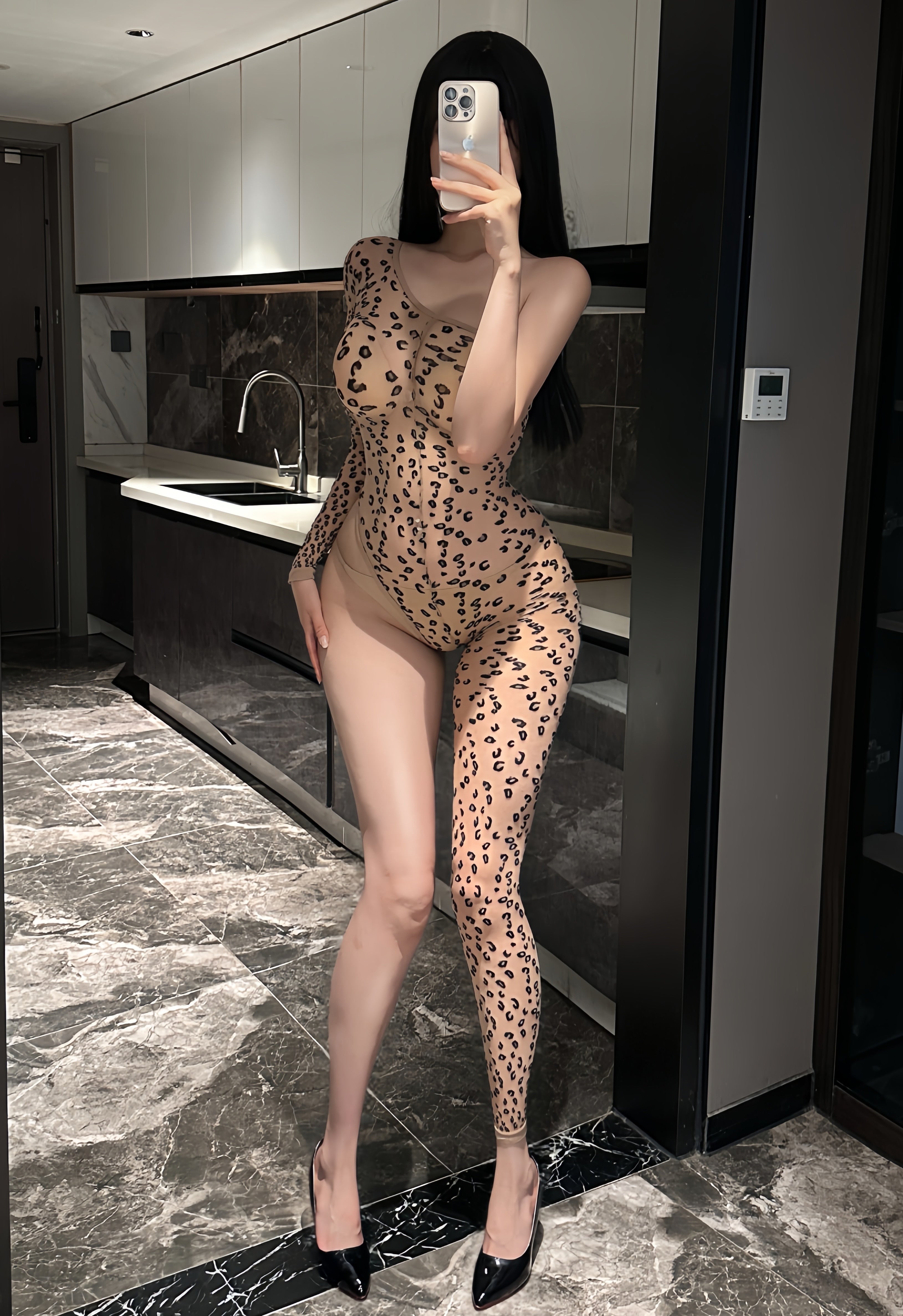 Wild Instinct Leopard Bodystocking