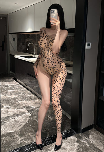Wild Instinct Leopard Bodystocking